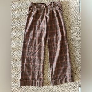 Free people plaid pants, “vintage” free people